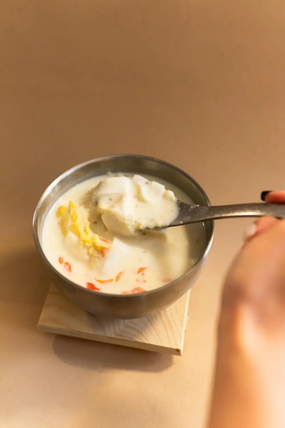 Small river noodles with durian flavor, special and tasty at Sweet Newbie,a Dessert Shop in Chicago